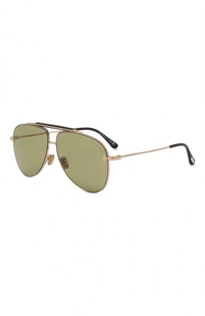 Солнцезащитные очки Tom Ford. Цвет: зелёный