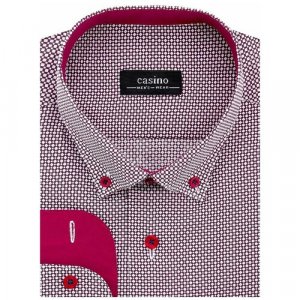 Рубашка , размер 174-184/39, бордовый Casino. Цвет: бордовый/красный