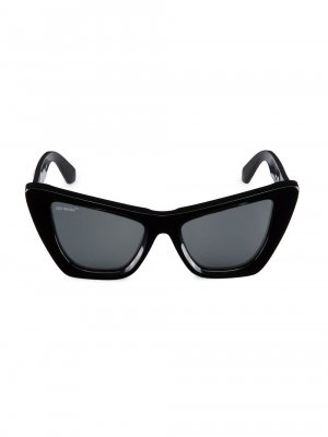 Солнцезащитные очки «кошачий глаз» Edward 57MM , черный Off-White