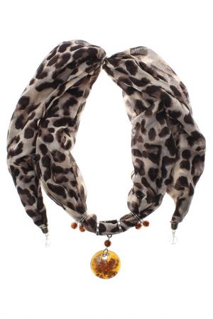 Платок-ожерелье Migura. Цвет: коричневый