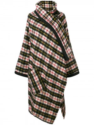 Пальто-шаль в клетку Jean Paul Gaultier Pre-Owned. Цвет: черный