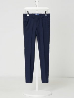Костюмные брюки классического кроя с добавлением шерсти, модель «Солярис» , темно-синий Jack & Jones