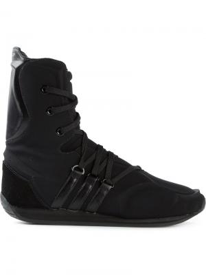 Кроссовки с боксерском стиле Adidas X Yohji Yamamoto. Цвет: чёрный