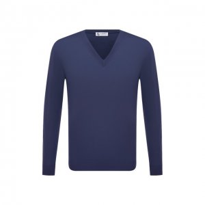 Шерстяной пуловер Il Borgo Cashmere. Цвет: синий
