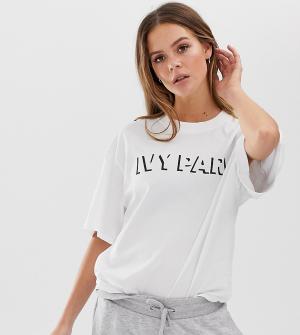 Белая oversize-футболка с логотипом -Белый Ivy Park