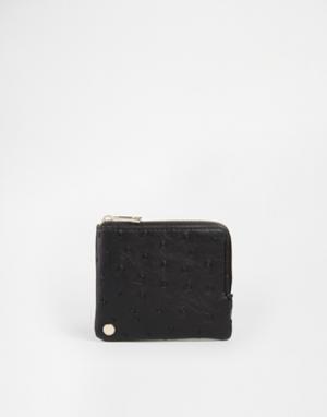 Бумажник на круговой молнии Mi-Pac. Цвет: черный