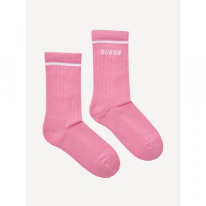 Носки , размер ONE SIZE, розовый GUESS. Цвет: розовый