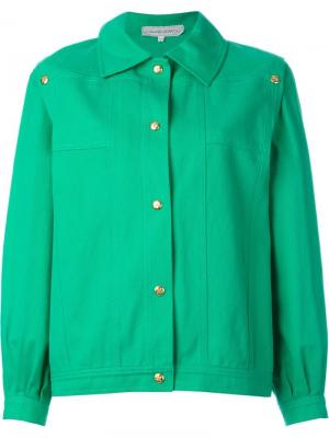 Куртка без рукавов Céline Vintage. Цвет: зелёный