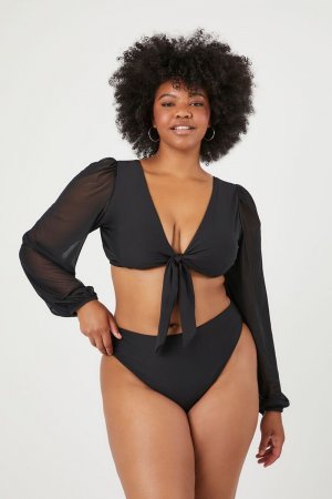 Нахальные плавки бикини больших размеров , черный Forever 21