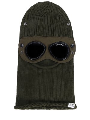 Балаклава шерстяная CP COMPANY. Цвет: зеленый