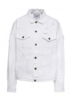 Куртка джинсовая Forte Couture FO016EWPRP55. Цвет: белый