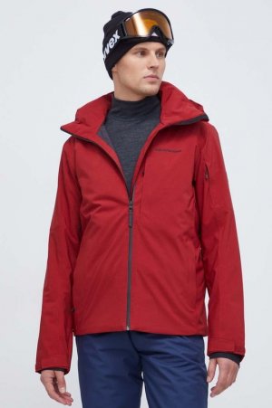 Бордовая лыжная куртка , красный Peak Performance