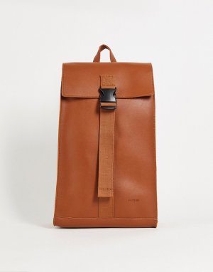 Светло-коричневый рюкзак c клапаном и застежкой-зажимом -Коричневый цвет Fenton