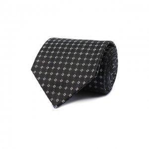 Шелковый галстук Brioni. Цвет: чёрный
