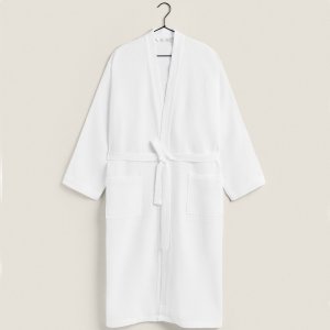 Банный халат Mini Waffle-knit, белый Zara Home