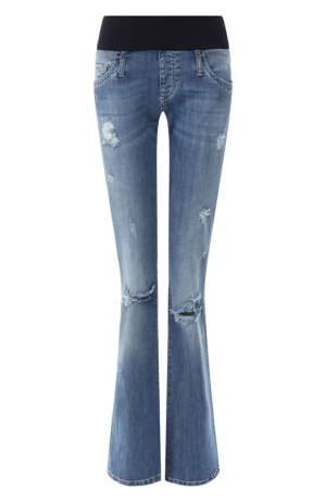 Расклешенные джинсы Pietro Brunelli. Цвет: синий
