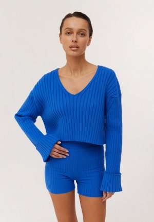 Пуловер Woolook. Цвет: синий