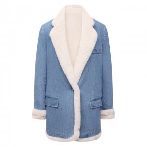 Джинсовая куртка Forte Dei Marmi Couture. Цвет: голубой