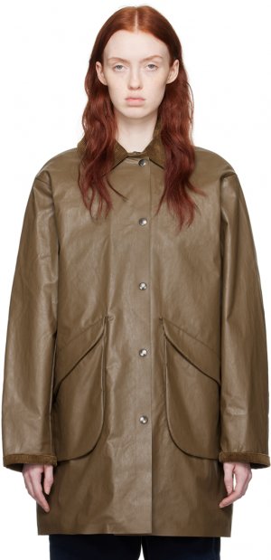 Коричневая куртка с пальто KASSL Editions