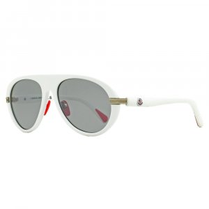 Мужские солнцезащитные очки Navigaze ML0240 21C Белые 57 мм Moncler