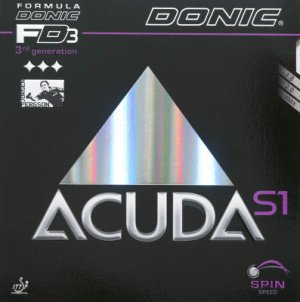 Накладка DONIC Acuda S1. Цвет: черный