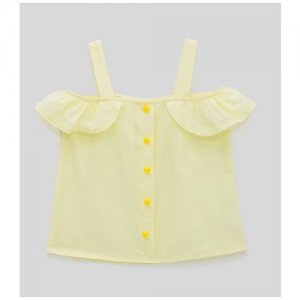 Блузка для девочек размер 122, лимонный Acoola. Цвет: желтый
