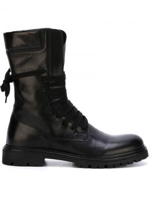 Армейские ботинки A.F.Vandevorst. Цвет: чёрный