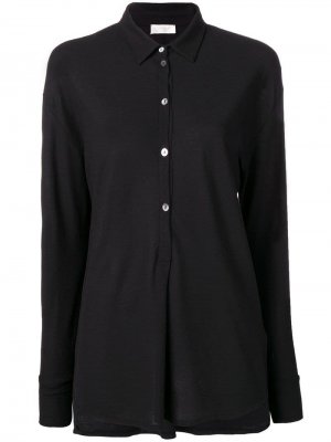 Классическая блузка свободного кроя Zanone. Цвет: черный