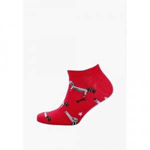 Носки , размер 35-39, красный Big Bang Socks. Цвет: красный