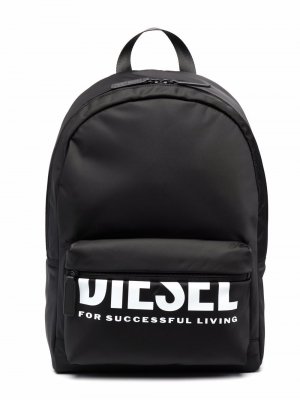 Рюкзак с логотипом Diesel Kids. Цвет: черный