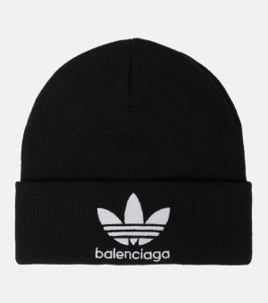 Шапка-бини с логотипом из коллаборации Adidas, черный Balenciaga