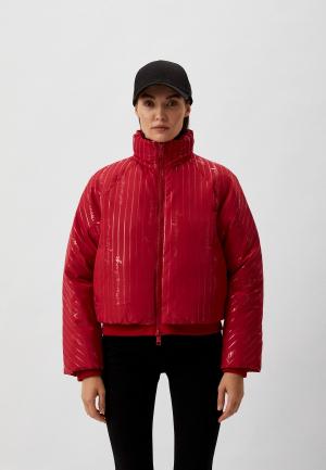 Куртка утепленная Armani Exchange. Цвет: красный
