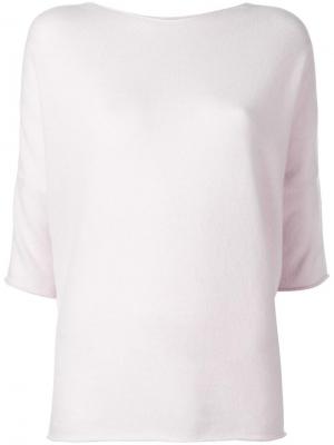 Блузка с рукавами три четверти Lamberto Losani. Цвет: розовый и фиолетовый