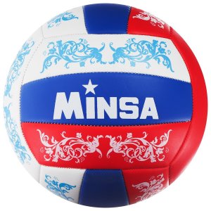 Мяч волейбольный minsa, машинная сшивка, 18 панелей, размер 5, 267 г MINSA