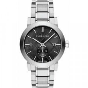 Наручные часы BU9901, серебряный, черный Burberry. Цвет: серебристый/черный/серебристый-черный