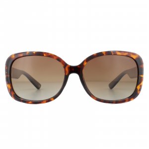Модные поляризационные солнцезащитные очки Havana Brown с градиентом, коричневый Polaroid