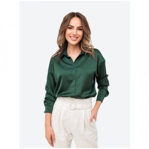 Блуза, размер 50, зеленый HappyFox. Цвет: зеленый
