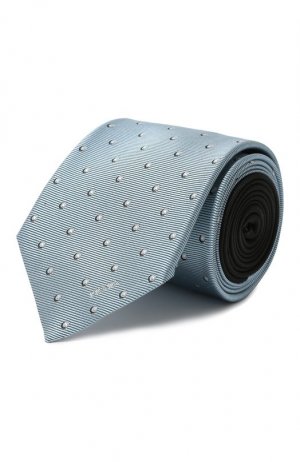 Шелковый галстук Prada. Цвет: голубой