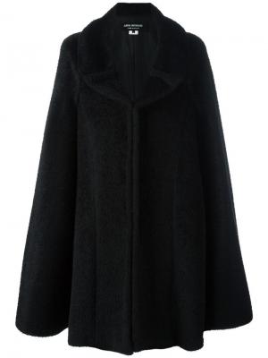 Пальто в стиле накидки Junya Watanabe Comme Des Garçons. Цвет: чёрный