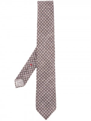 Delloglio галстук с геометричным принтом Dell'oglio. Цвет: серый
