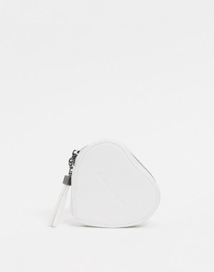 Белый кошелек в форме сердца Claudia Canova
