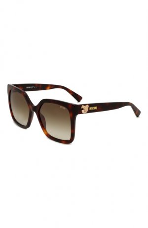 Солнцезащитные очки Moschino. Цвет: коричневый