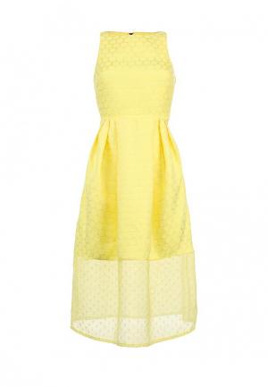Платье LOST INK ALBANY DRESS. Цвет: желтый