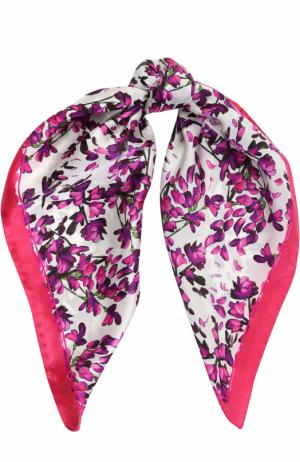 Шелковый платок с принтом Escada. Цвет: розовый