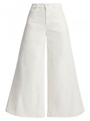 Ультраширокие бархатные джинсы , белый Marni