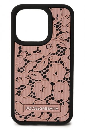 Чехол для iPhone 14 Pro Dolce & Gabbana. Цвет: розовый
