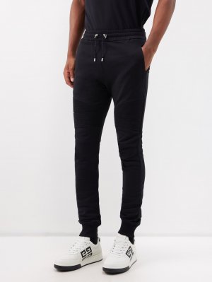Спортивные брюки из органического хлопка с логотипом , черный Balmain