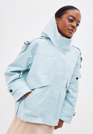 Куртка Noele Boutique oversize. Цвет: голубой