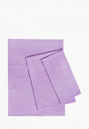 Набор полотенец кухонных Текстильная лавка. Цвет: фиолетовый