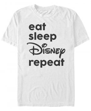 Мужская футболка с короткими рукавами Hocus Pocus Eat Sleep Disney , белый Fifth Sun